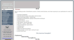 Desktop Screenshot of amernameplate.com