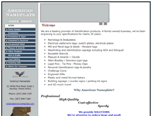 Tablet Screenshot of amernameplate.com